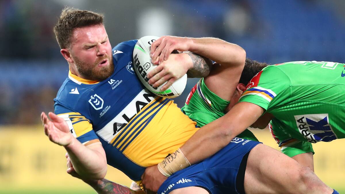 The Raiders' defence was brutal. Picture: Getty Images