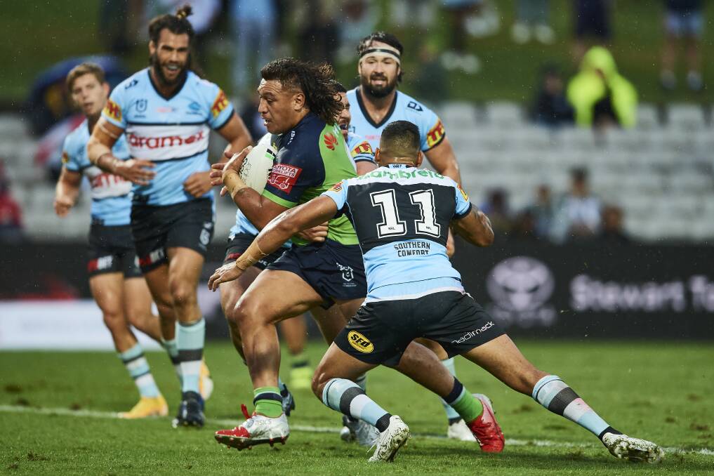 Raiders prop Josh Papalii was confused by some of the bunker's decisions over the weekend. Picture: Getty Images 