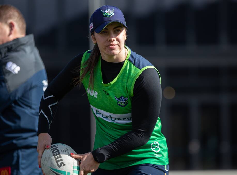 Raiders second-rower Elise Smith hails from Junee, which has a proud place in Green Machine history. Picture Raiders Media