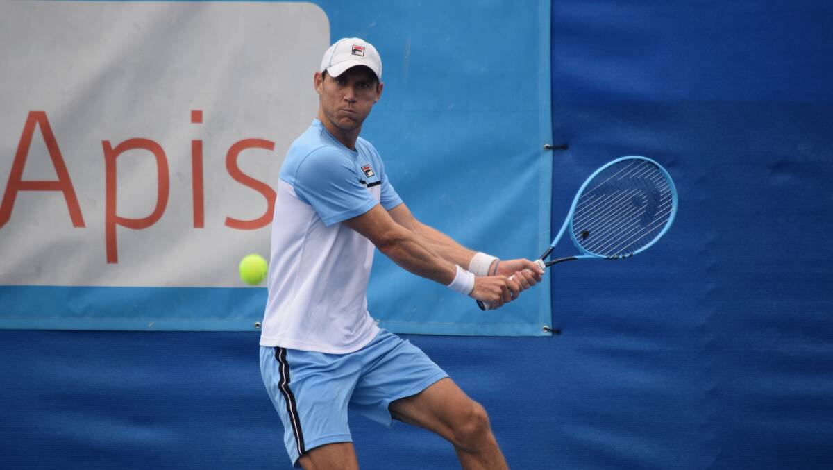 Matthew Ebden was a late addition to the Canberra International field.