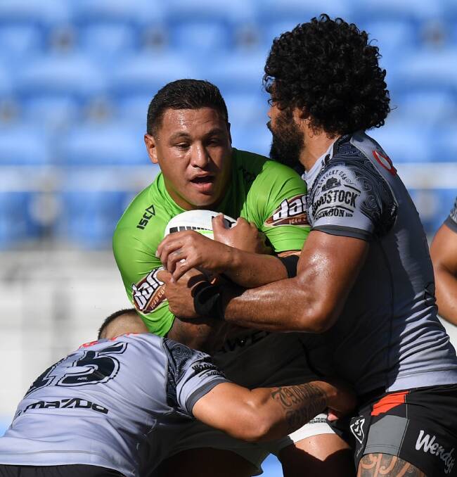 Raiders prop Josh Papalii Picture: NRL Imagery