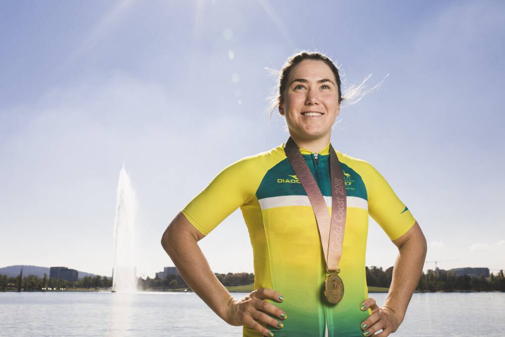 Canberra cyclist Chloe Hosking has her sights set on a world title. Picture: Jamila Toderas