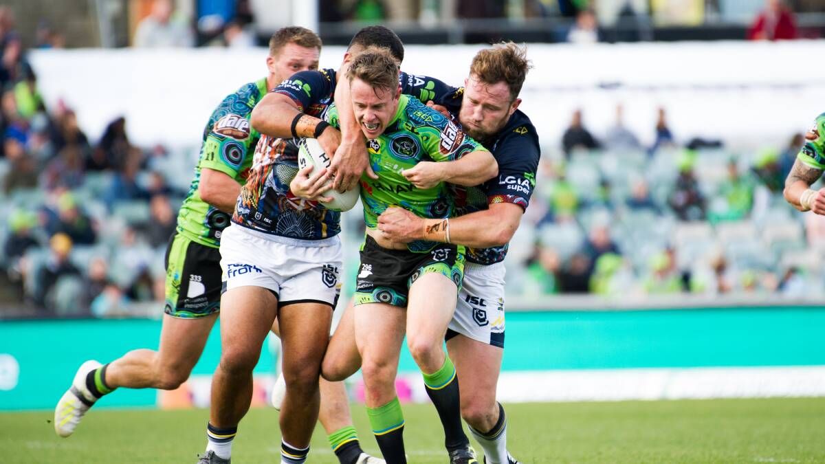 Former Raider Sam Williams hasn't given up on his NRL dream. But is playing for the Queanbeyan Kangaroos in the meantime. Picture: Elesa Kurtz