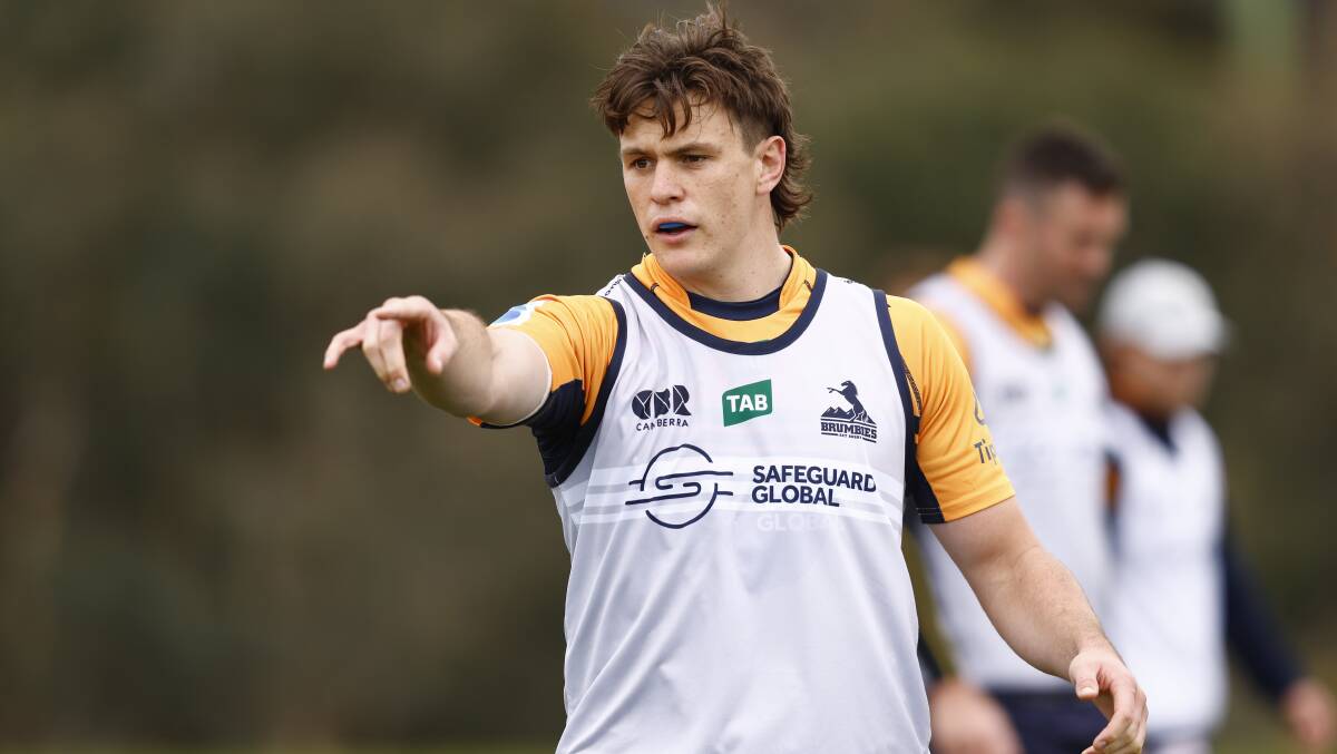 Brumbies back-rower Tom Hooper has put himself in the Wallabies mix with a strong back half to the Super Rugby campaign. Picture by Keegan Carroll