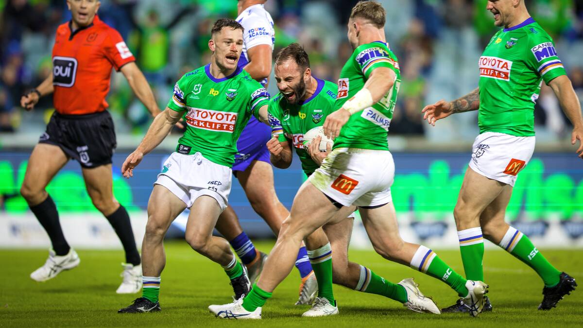 Matt Frawley's two-week stint during Jack Wighton's suspension has the Green Machine confident they can cover his Origin absence. Picture: Sitthixay Ditthavong