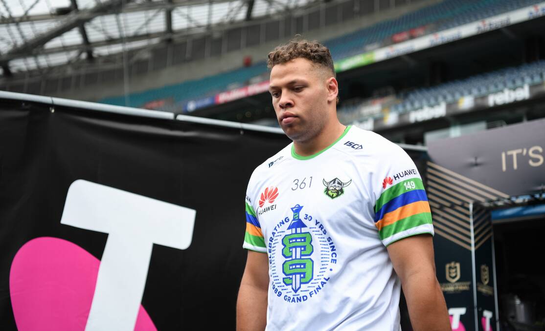 Raiders back Sebastian Kris is currently on extended sick leave. Picture: NRL Imagery