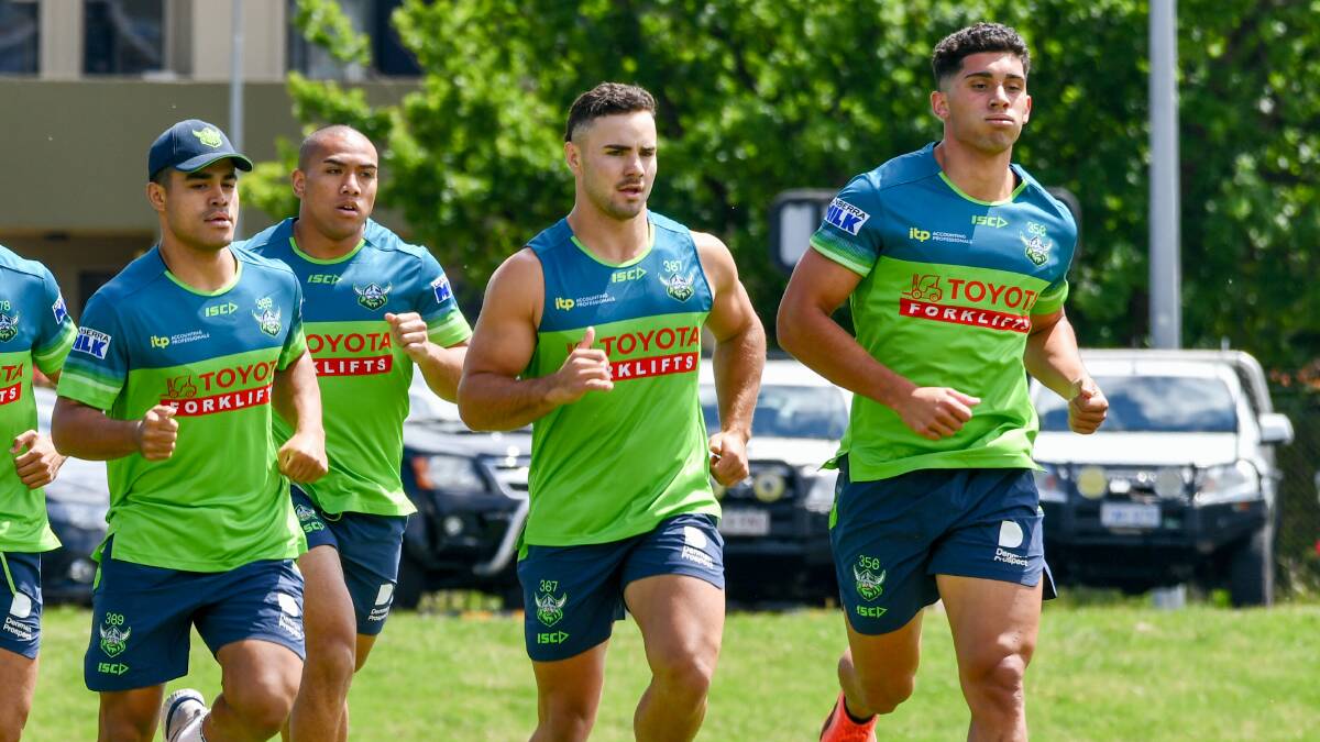The first batch of Raiders are back for pre-season - although they can earn themselves some extra time off if their test results are good. Picture: Raiders Media