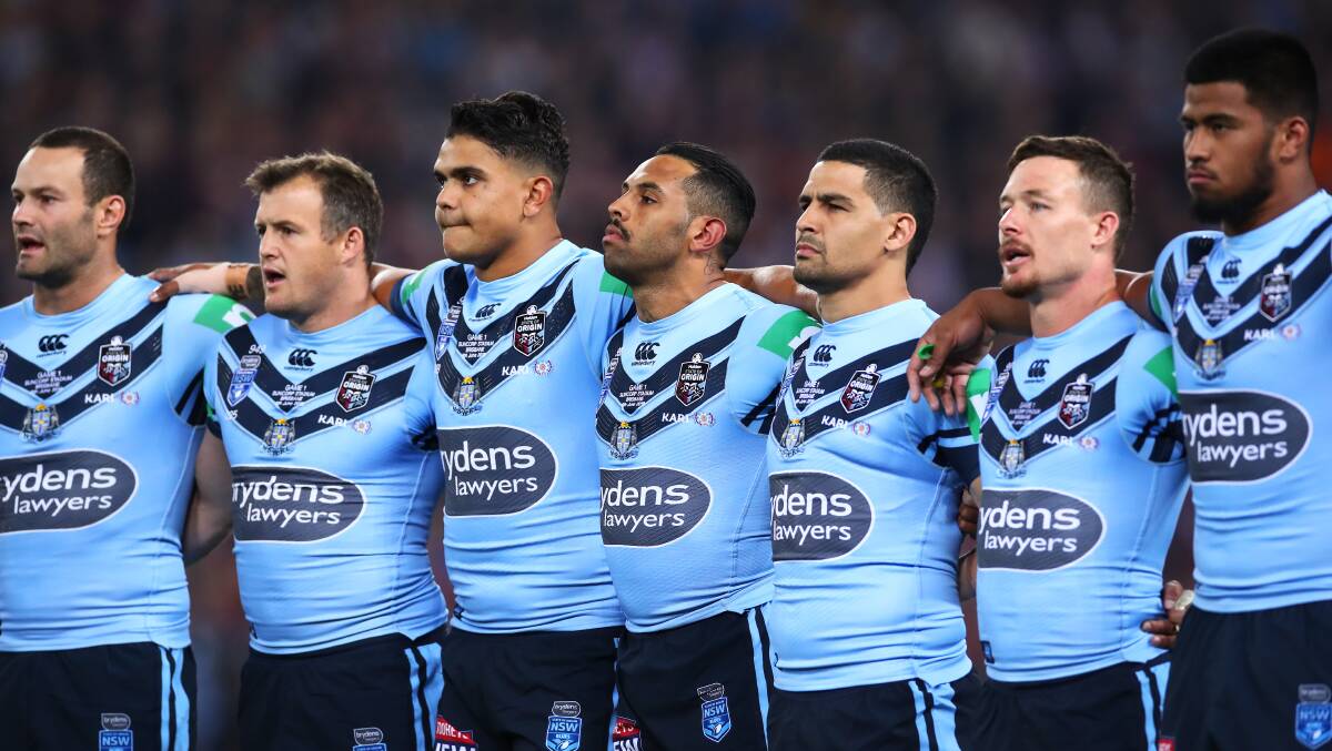 Some Indigenous players decided not to sing the national anthem during this year's State of Origin series. Picture: Getty Images
