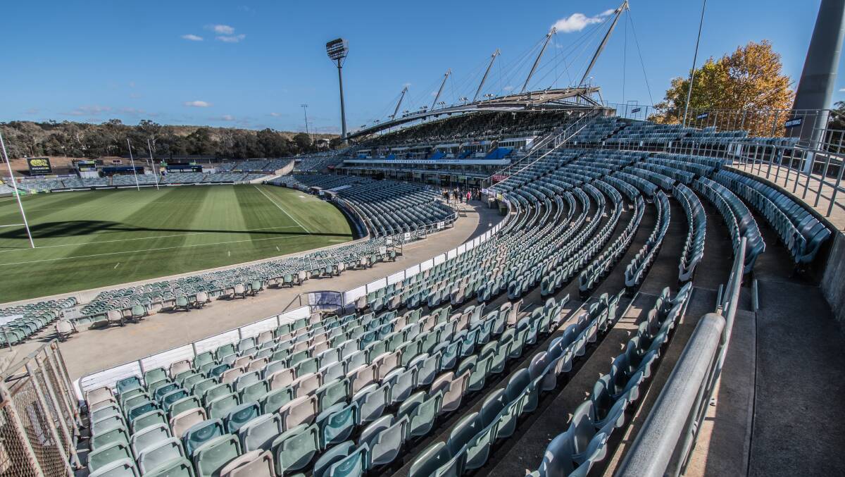 The ACT government is open to a private investor building Canberra a new stadium. Picture: Karleen Minney