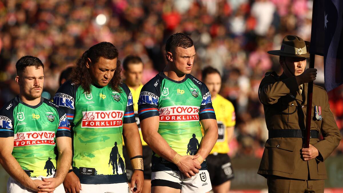 The Raiders will host an Anzac Round game against Cronulla. Picture Getty Images