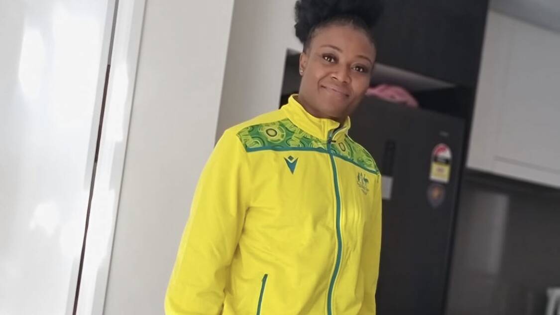 Alakame Anzong looking good in the green and gold she hopes to wear in Paris next year. Picture Instagram