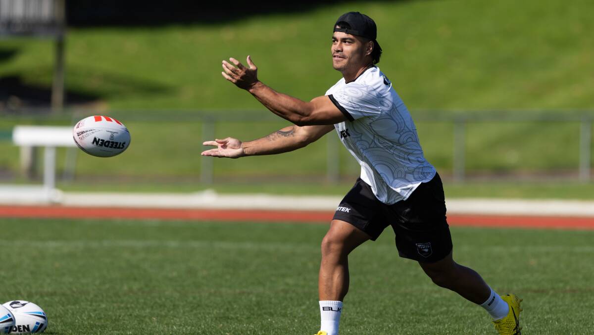 Raiders centre Matt Timoko was part of a secret Kiwis left-edge training session. Picture Photosport New Zealand