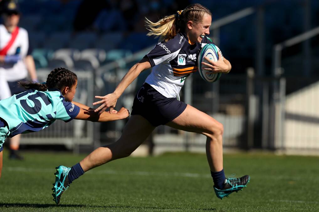 Brumbies winger Halley Derera scored both her team's tries. Picture: Getty Images