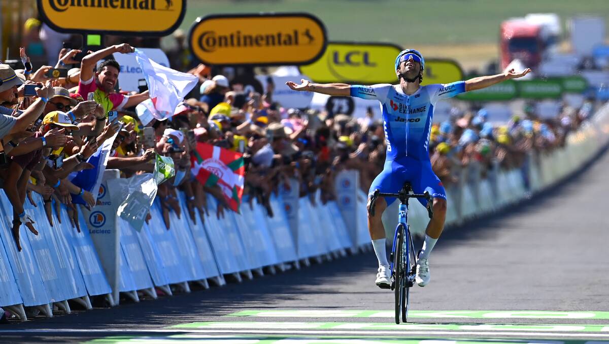 Canberra's Michael Matthews produces a stunning victory in the Tour de France. Picture: Getty Images