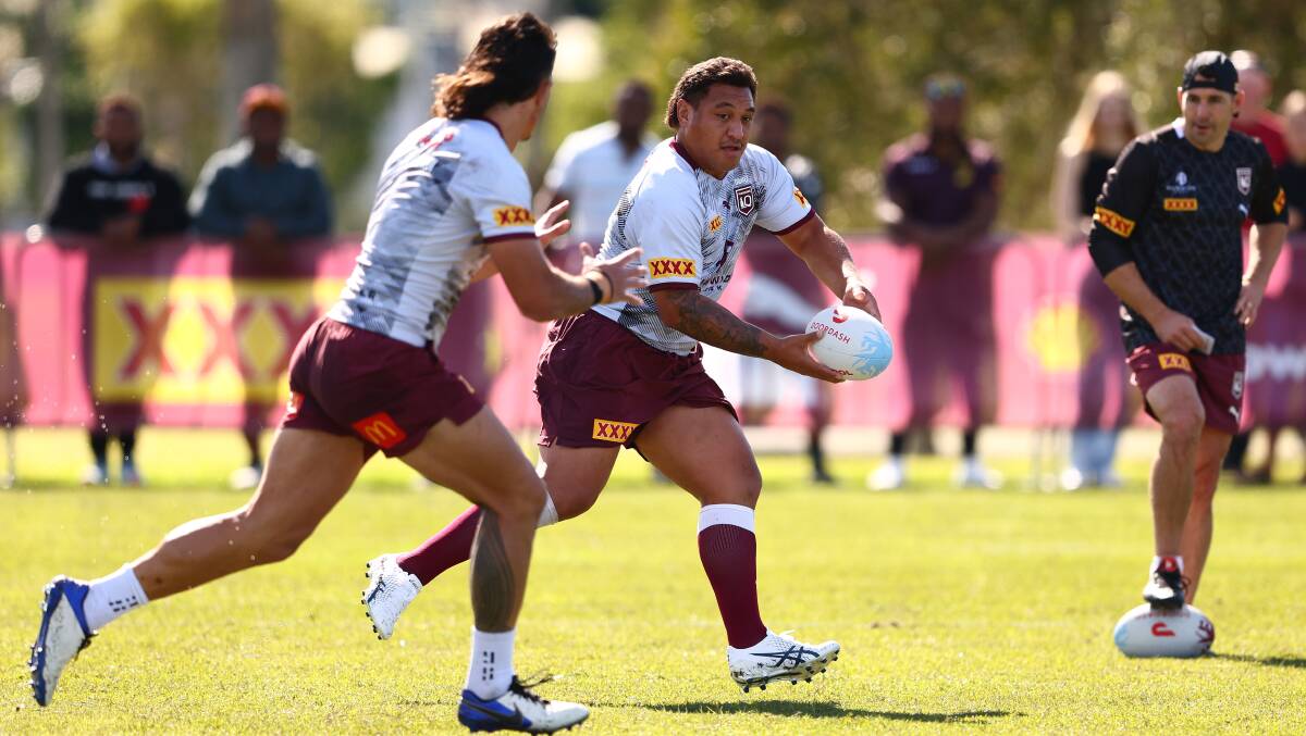 Raiders coach Ricky Stuart says Queensland enforcer Josh Papalii is in career-best form. Picture: Getty Images