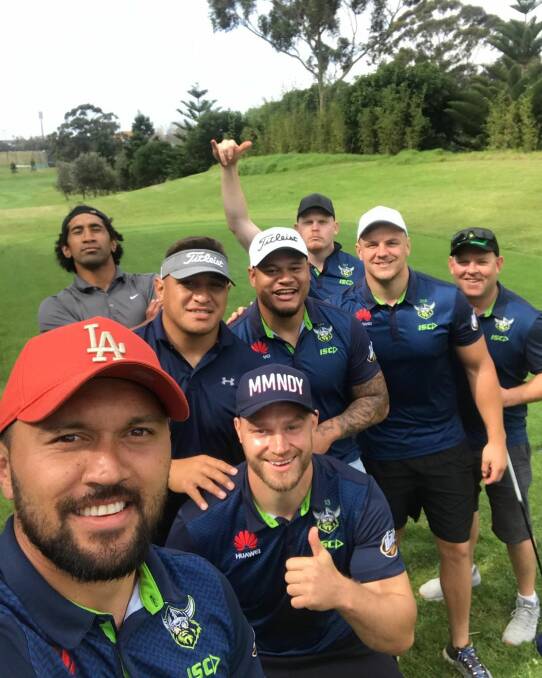 Papalii loves his golf. Picture: Instagram