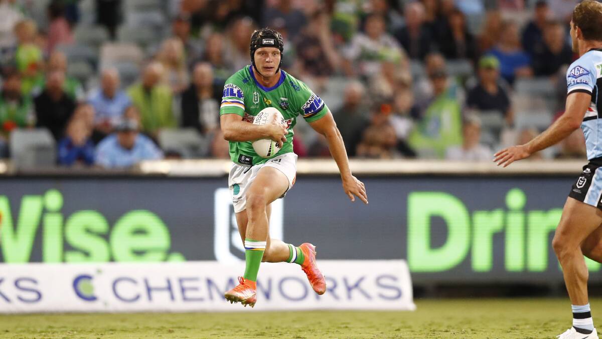 Canberra halfback Brad Schneider showed he had a promising future in the NRL when he deputised for Jamal Fogarty this year. Picture by Keegan Carroll