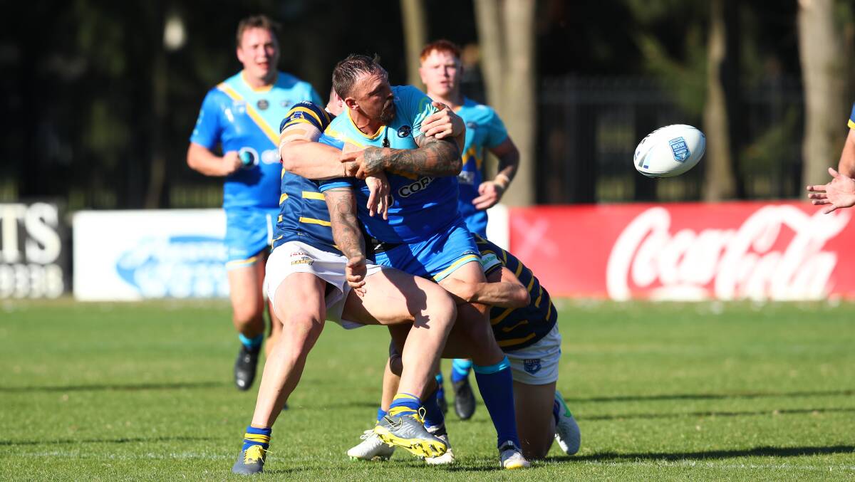 Warriors second-rower Joshua Ayers put the home side on the front foot. Picture: Keegan Carroll