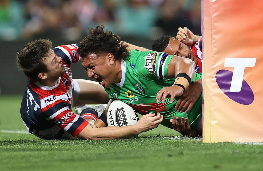 Raiders prop Josh Papalii has helped send the Green Machine to another prelim final. Picture: Getty Images