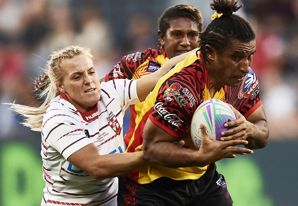 Former Australian player and Raiders director Katrina Fanning is excited about seeing PNG captain Elsie Albert make her NRLW debut. Picture: Getty Images