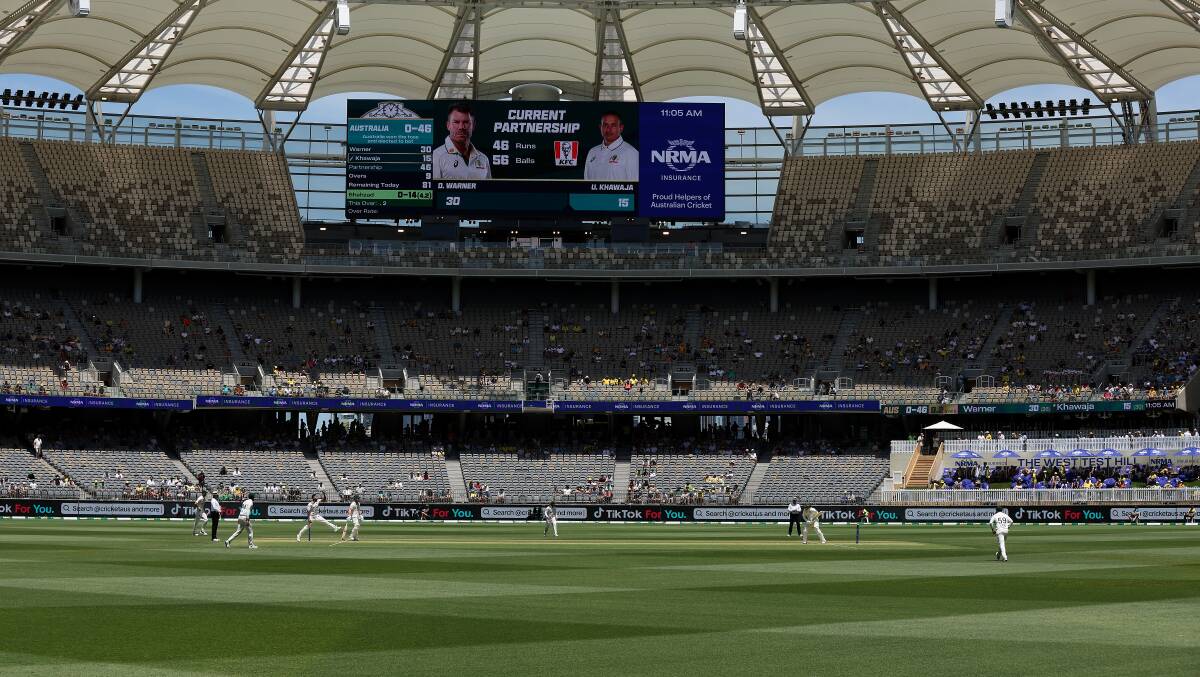 Australia started the summer playing in front of empty crowds in Perth - again. Picture Getty Images