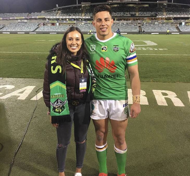Kirsten Tapine has questioned why her husband Joe didn't get more minutes against Souths. Picture: Instagram