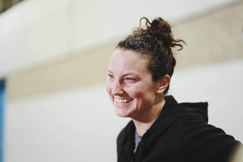 Capitals captain Kelsey Griffin has re-signed for the upcoming WNBL season. Picture: Dion Georgopoulos