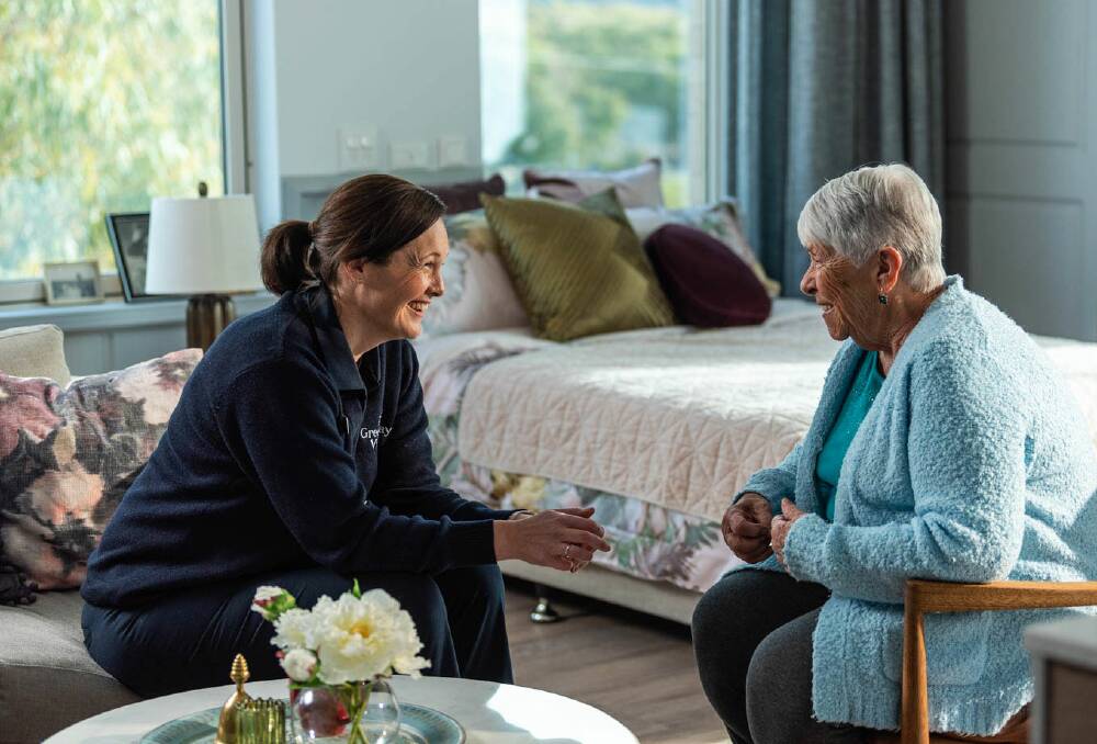 Loving care: Aspire residents receive the best in personalised care in their own home. .