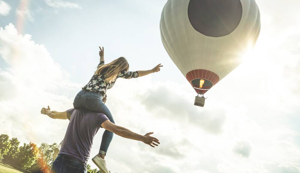 Giving an experience like a ride in a hot air balloon is perfect for the "anti-stuff" person in your life. Picture: Shutterstock