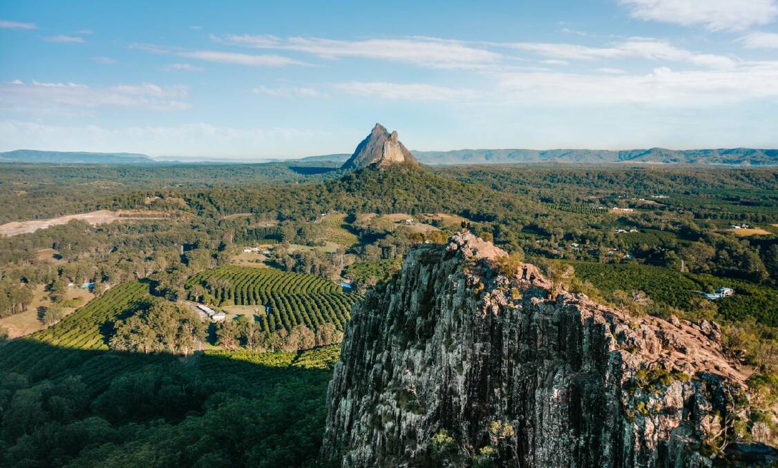 Meeting place: The Glass House Mountains form the Sunshine Coast's southern border and are a gateway to the serenity of the Hinterland. Picture: Visit Sunshine Coast