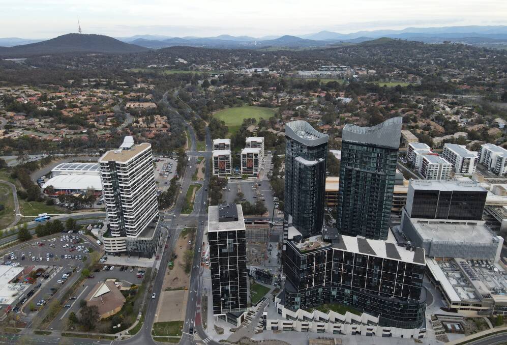 Reach for the sky; The completed High Society glass towers feature 541 apartments. Picture: Supplied
