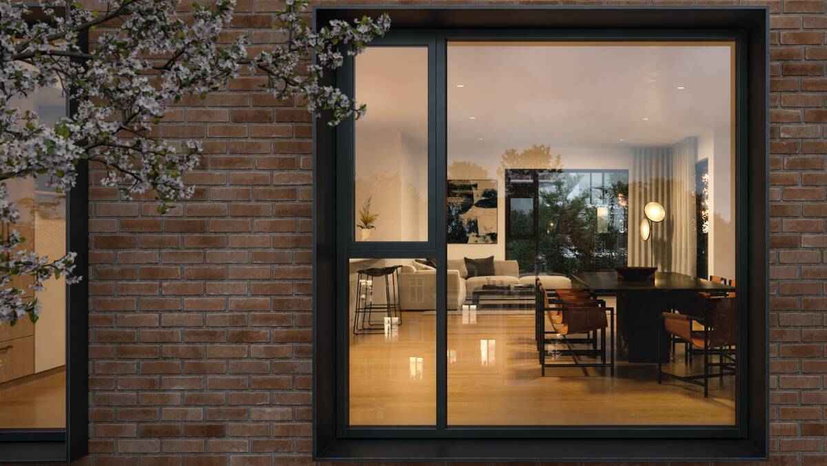 Illume's design features expansive windows to allow the light to flood into every residence.