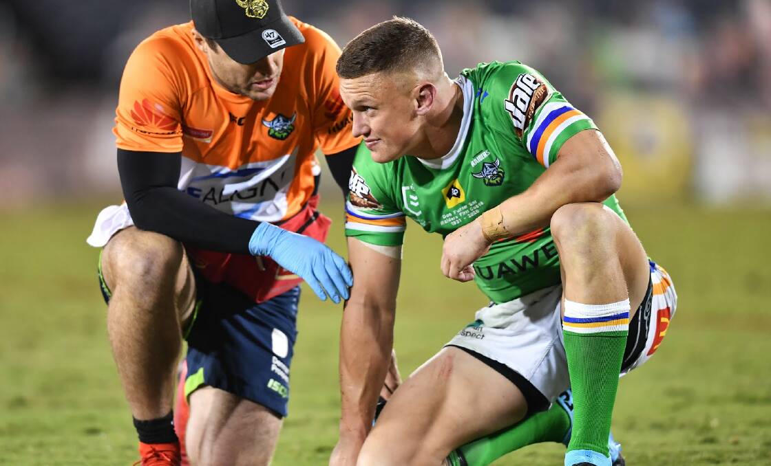 Jack Wighton was ruled out with HIA. Picture: NRL Imagery