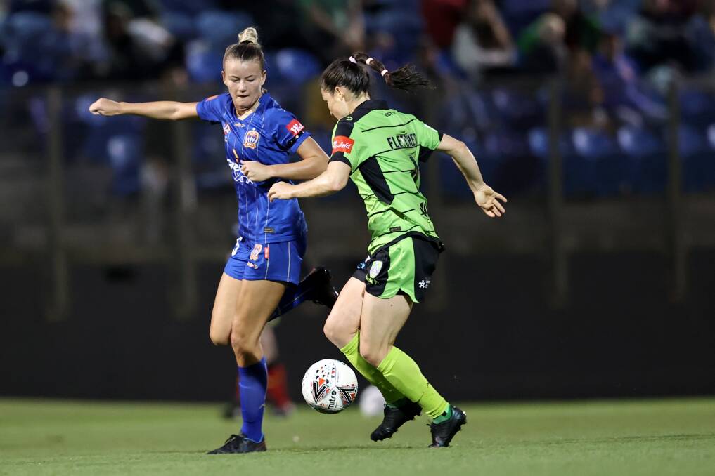 Canberra United captain Kendall Fletcher is looking ahead to Sydney FC. Picture: Getty
