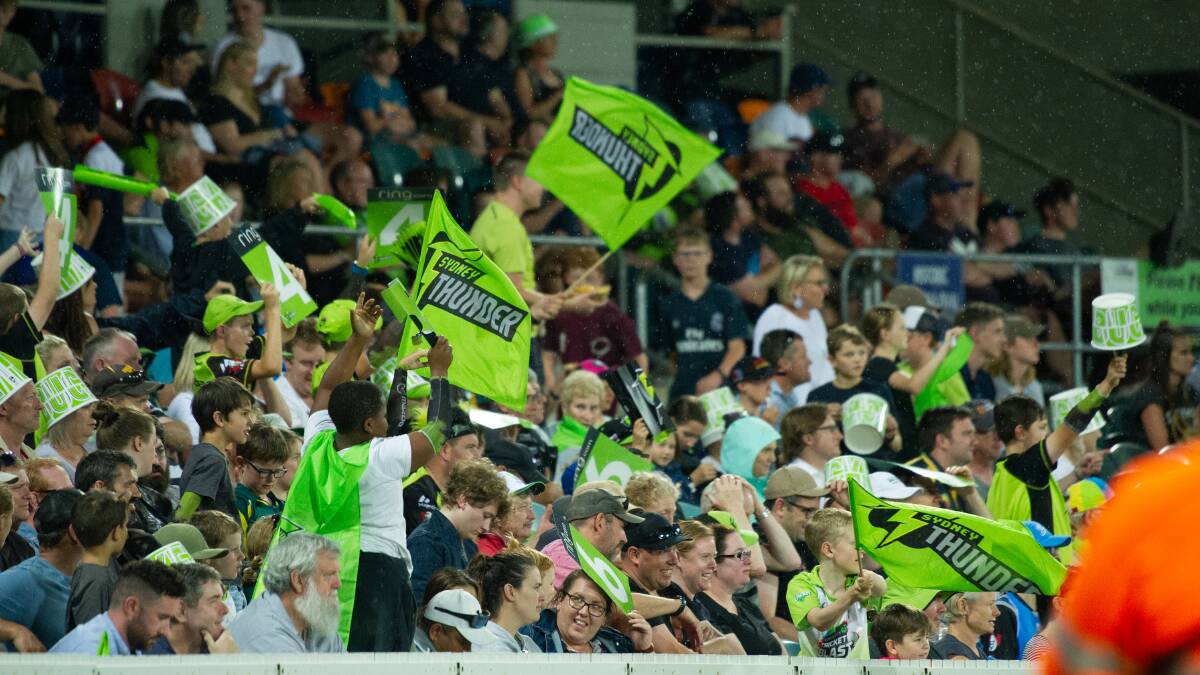 The Sydney Thunder are hoping crowds can attend their return to Manuka Oval. Picture: Elesa Kurtz