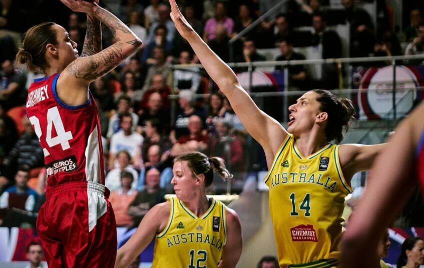Canberra Capitals' Marianna Tolo is hunting for an Olympic gold medal, not before playing her 200th WNBL match. Picture: FIBA.com