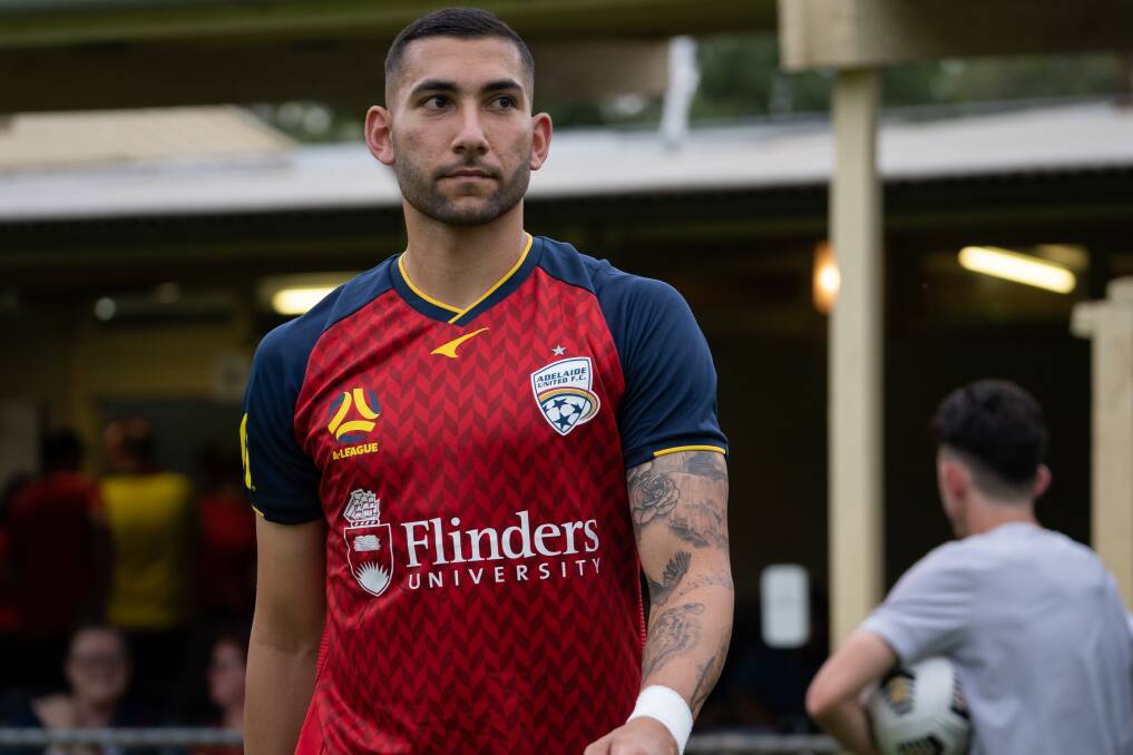 Timotheou is hoping to become Adelaide's mainstay centreback. Picture: Adelaide United