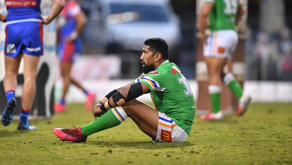 Raiders' Sia Soliola says they need to reassess after a 'chalk and cheese' performance. Picture: NRL Imagery
