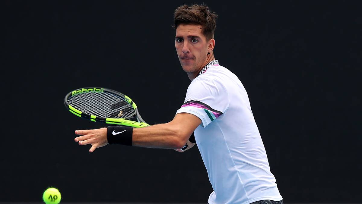 World No.200 Thanasi Kokkinakis will launch his summer at the Canberra International. Picture: Getty