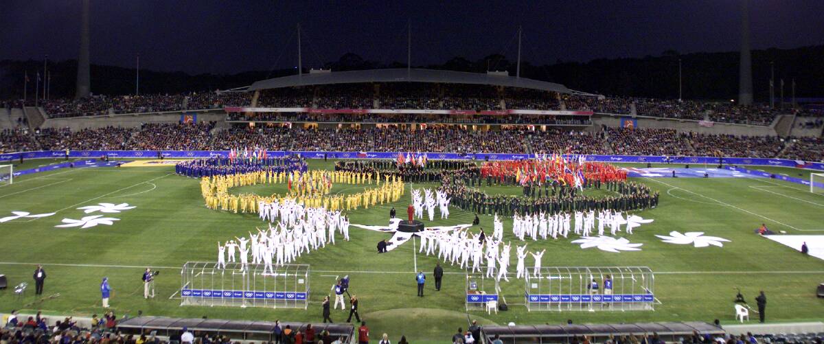 The 2000 Olympics opening ceremony for Canberra Stadium. Picture: Getty Images
