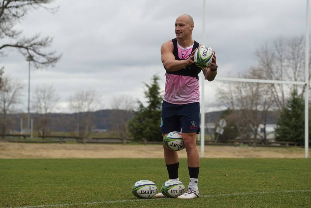 Billy Meakes and the Melbourne Rebels are preparing to stay on the road for the foreseeable future. Picture: Rebels Media