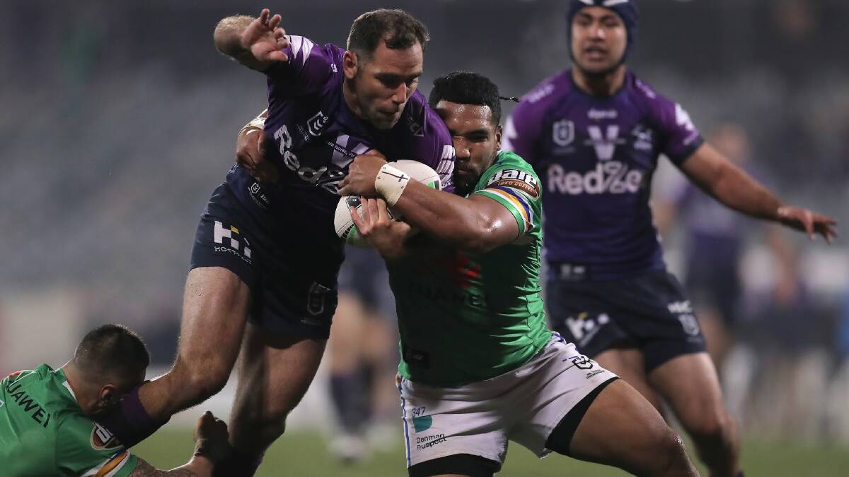 Siliva Havili is set to cover Josh Hodgson once again as the Raiders' starting hooker. Picture: Getty Images
