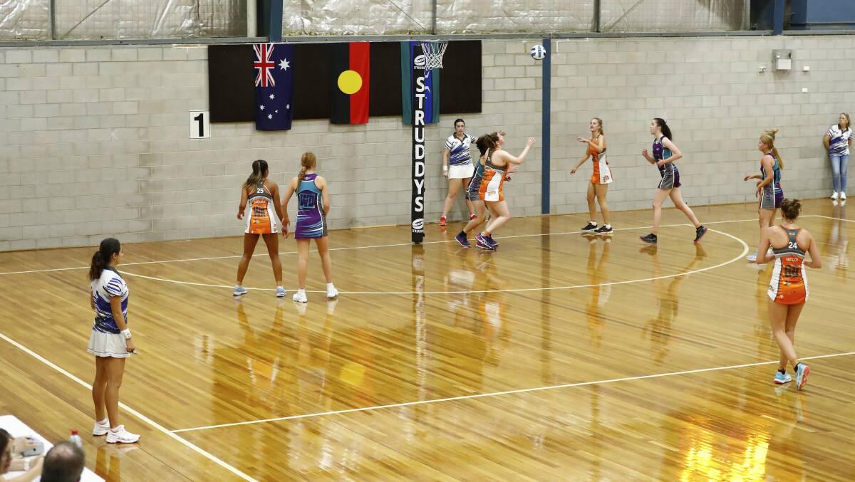 The Capital Spirit played a trial match against the GWS Fury earlier this year. Picture: Netball ACT