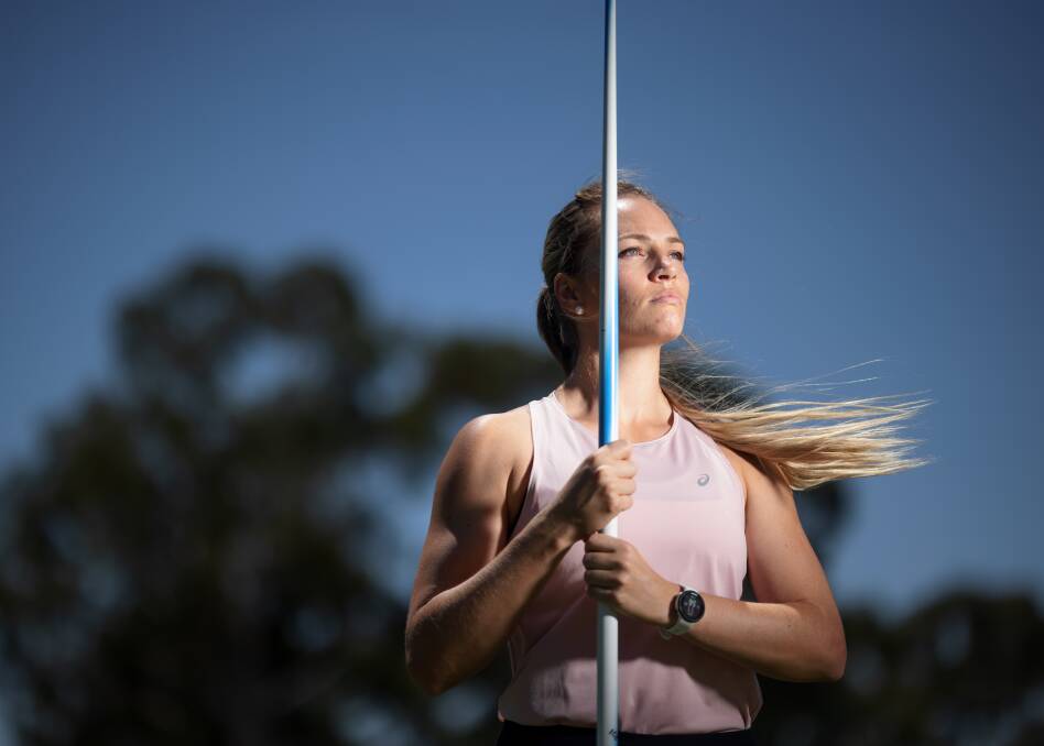 The Australian Institute of Sport is the daily training base of javelin thrower Kelsey-Lee Barber. Picture: Sitthixay Ditthavong