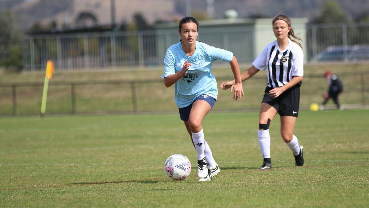 Kendall played in Belconnen United's under-17s NPLW team last year. Picture: Capital Football