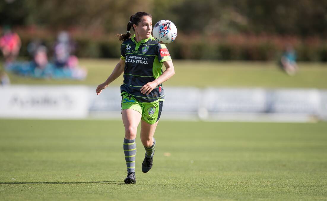 Canberra United captain Kendall Fletcher. Picture: Sitthixay Ditthavong