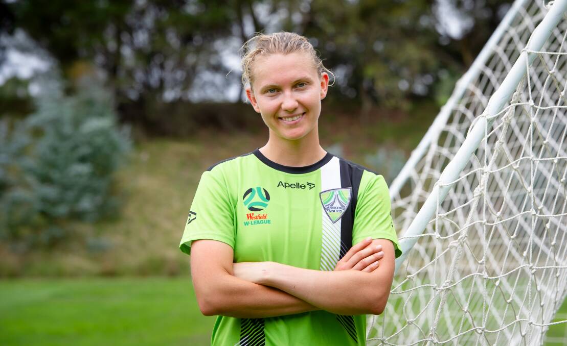 Canberra United defender Clare Hunt made her return from injury last weekend. Picture: Elesa Kurtz