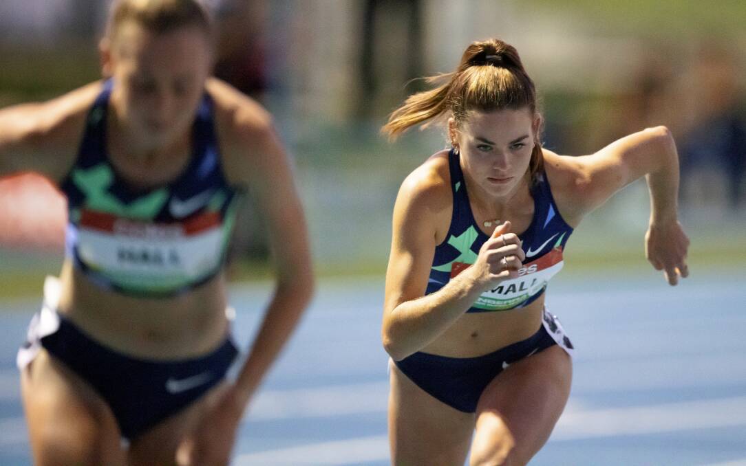 ACT'S Keely Small placed fourth in the Women's Open 800 m at the Canberra Summer Super Series on Thursday evening. Picture: Sitthixay Ditthavong
