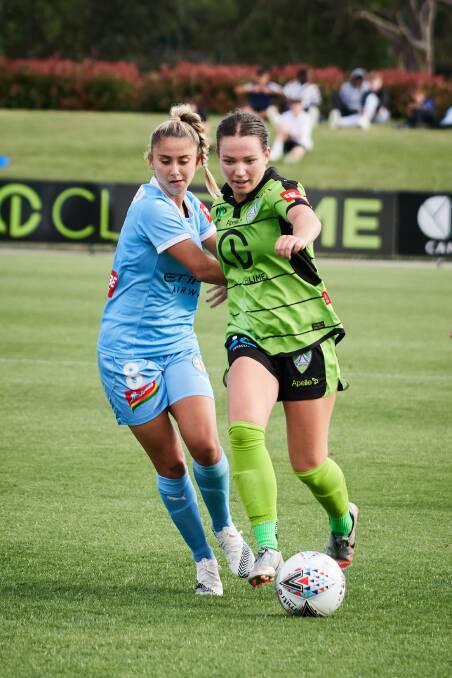 Grace Maher will face her former club Melbourne Victory on Sunday. Picture: Matt Loxton