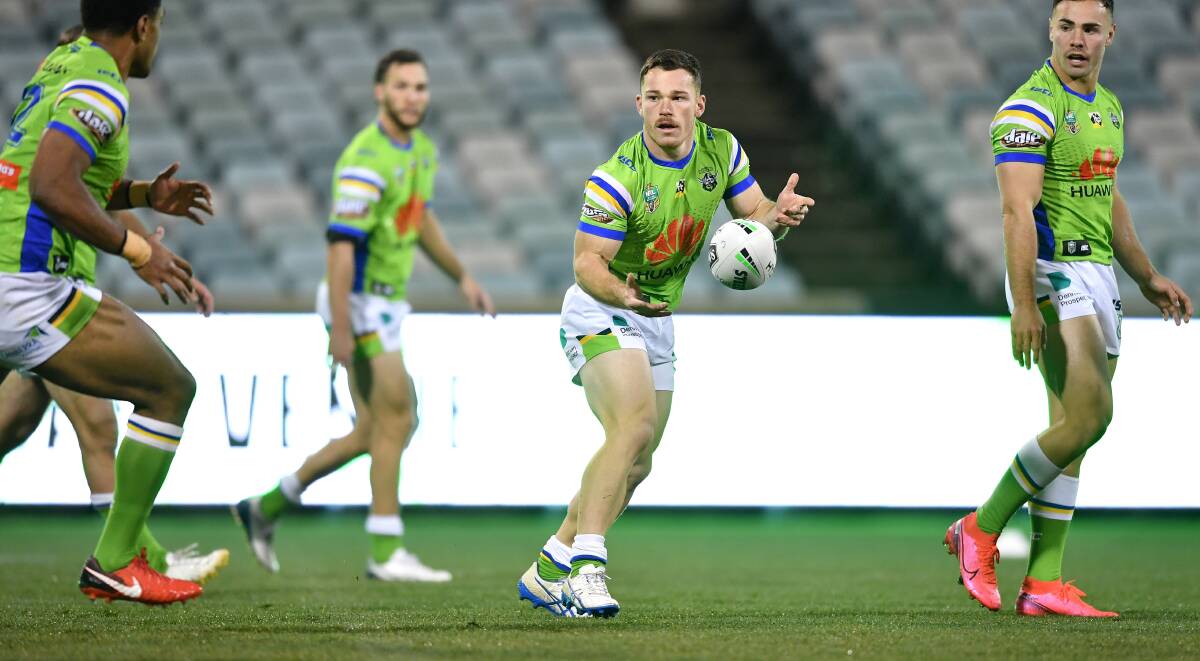 Raiders hooker Tom Starling is one of Sutton's roommates. Picture: NRL Imagery